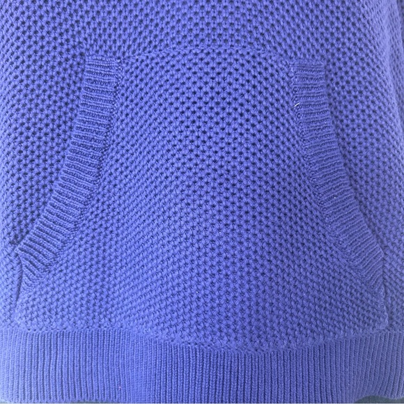 Lauren Ralph Lauren Waffle Knit 100% Cotton Hoodie Purple/Blue Size Large - Picture 7 of 16